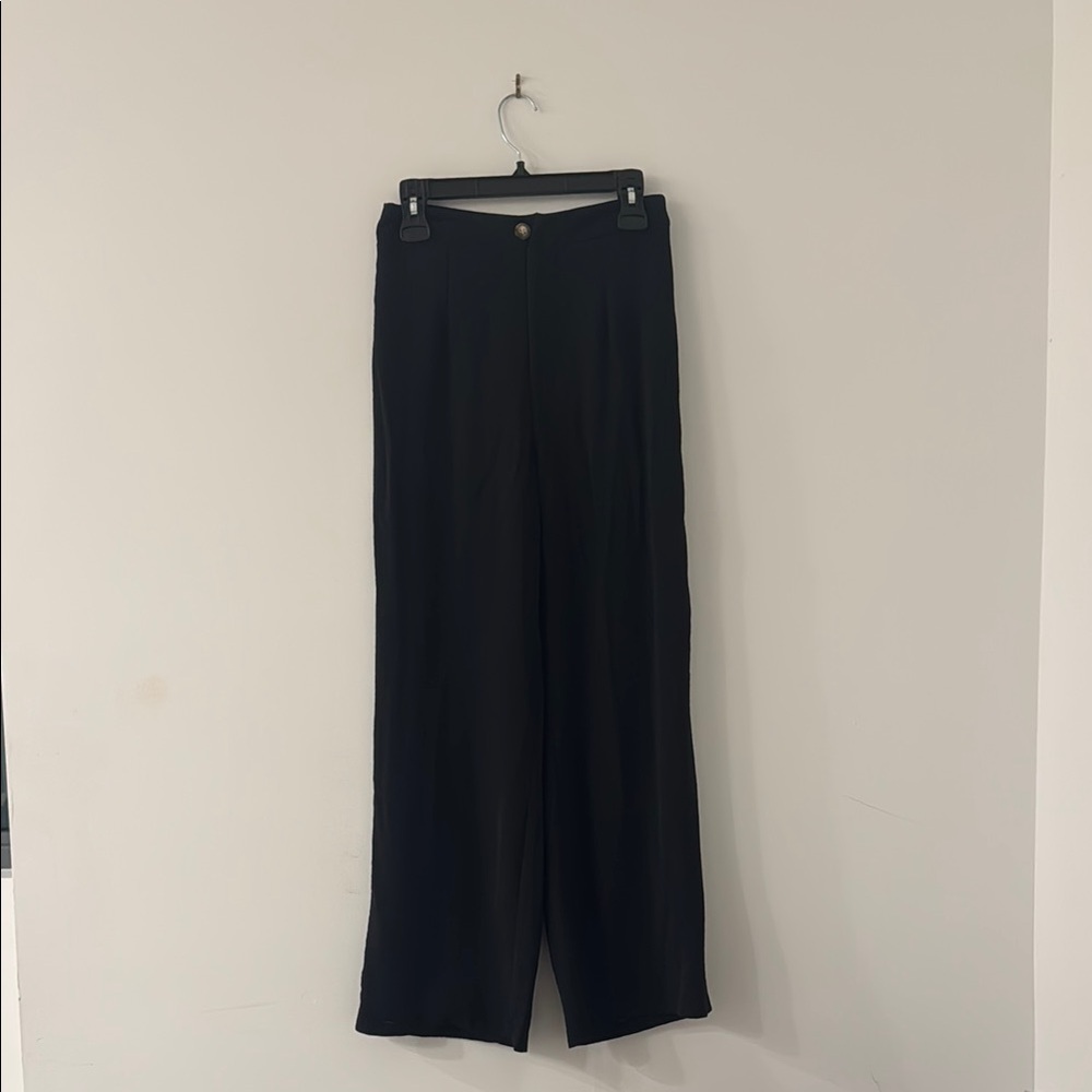 Black Wide-Leg Trousers